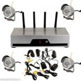 4 CH NVR Video Recorder Outdoor Wireless Security IP Network